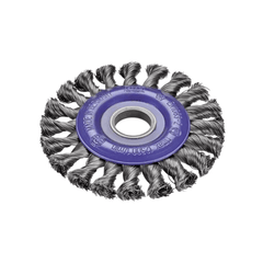 Brosse métallique pour meuleuse – Acier torsadé / ondulé – OSBORN