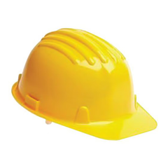 Vue de face du Casque de sécurité Goeland jaune