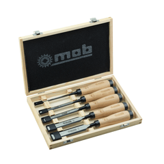 Coffret 5 ciseaux de sculpteur bois PEFC 6 à 25 mm – MOB