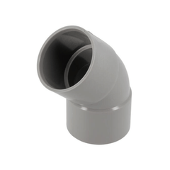 Coude FF 45° PVC évacuation GIRPI Ø32 à Ø315 mm