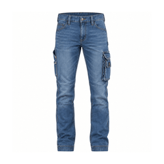 Jean de travail JOB multipoches stretch bleu – Rica Lewis