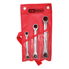 Jeu clés polygonales à cliquet 4 en 1 KS TOOLS