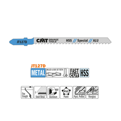 Lame de scie sauteuse JT127D - Plastiques, coupe droite - CMT