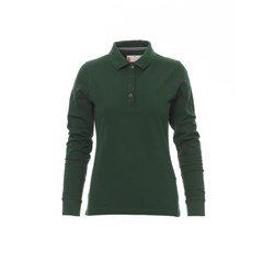 Vue de face du Polo femme Payper FLORENCE LADY manches longues Vert