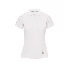Vue de face du Polo femme technique Payper TRAINING LADY manches courtes Blanc