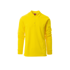 Vue de face du Polo homme Payper FLORENCE manches longues Jaune