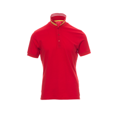 Vue de face du Polo homme Payper NAUTIC Rouge Blanc