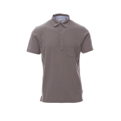 Vue de face du Polo homme Payper PRESTIGE manches courtes Gris Acier