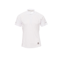 Vue de face du Polo homme technique Payper TRAINING manches courtes Blanc