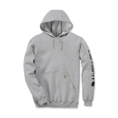 Sweat Carhartt à capuche Logo gris clair 356 g/m²