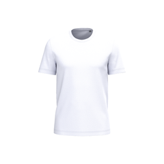Vue de face du T-shirt Bio190 homme coton biologique Blanc