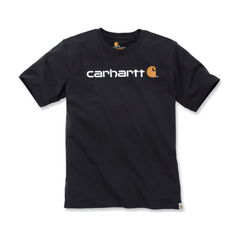 T-shirt Carhartt Core Logo Relaxed Fit 229 g/m² - Noir et Blanc