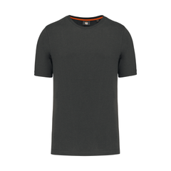 Vue de face du T-shirt de travail homme WK302 Dark grey
