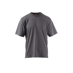 Vue de face du T-shirt de travail coton bio Gris Fer COOL Payper