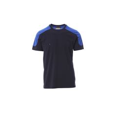 Vue de face du T-shirt Payper CORPORATE Bleu Marine/Bleu Roi