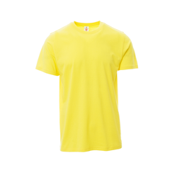 Vue de face du T-shirt Payper PRINT manches courtes - Jaune