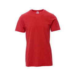 Vue de face du T-shirt Payper PRINT manches courtes - Rouge