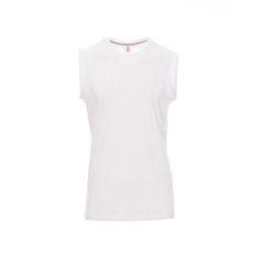 Vue de face du T-shirt Payper SHORE manches courtes - Blanc