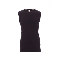 Vue de face du T-shirt Payper SHORE manches courtes - Noir