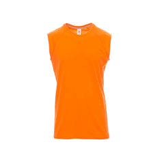 Vue de face du T-shirt Payper SHORE manches courtes - Orange