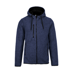 Veste à capuche chinée homme Navy Melange – PROACT®
