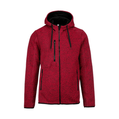 Veste à capuche chinée homme rouge – PROACT®