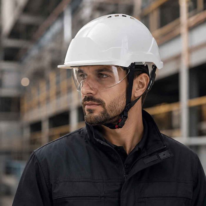 Casque Phoenix Wind ABS ventilé - lunettes intégrées - Blanc - COVERGUARD