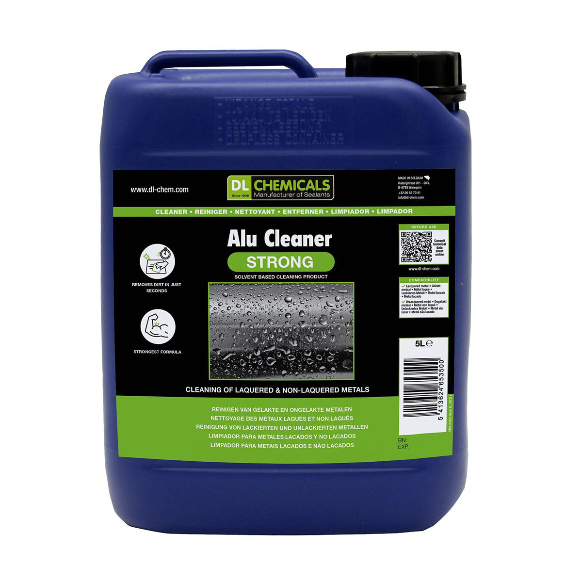 ALU Cleaner Strong – Nettoyant puissant pour métaux laqués et non laqués