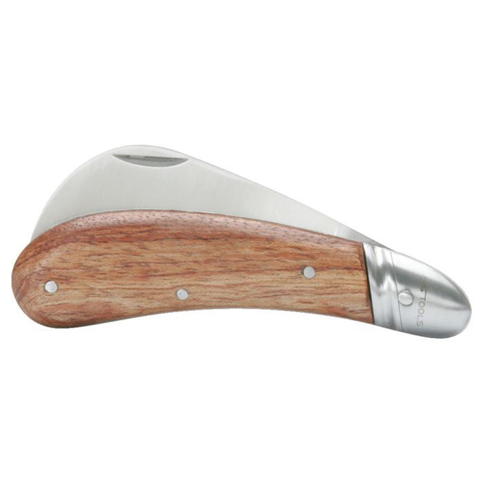 Couteau d’électricien à lame serpette pliable inox – KS Tools