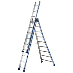 Échelle transformable 3 plans PLATINIUM aluminium TUBESCA-COMABI