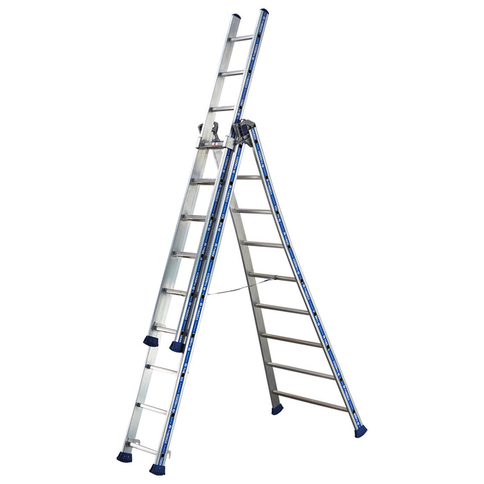 Échelle transformable 3 plans PLATINIUM aluminium TUBESCA-COMABI