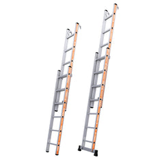Échelle coulissante à main 2 plans avec crochets PRONOR aluminium TUBESCA-COMABI