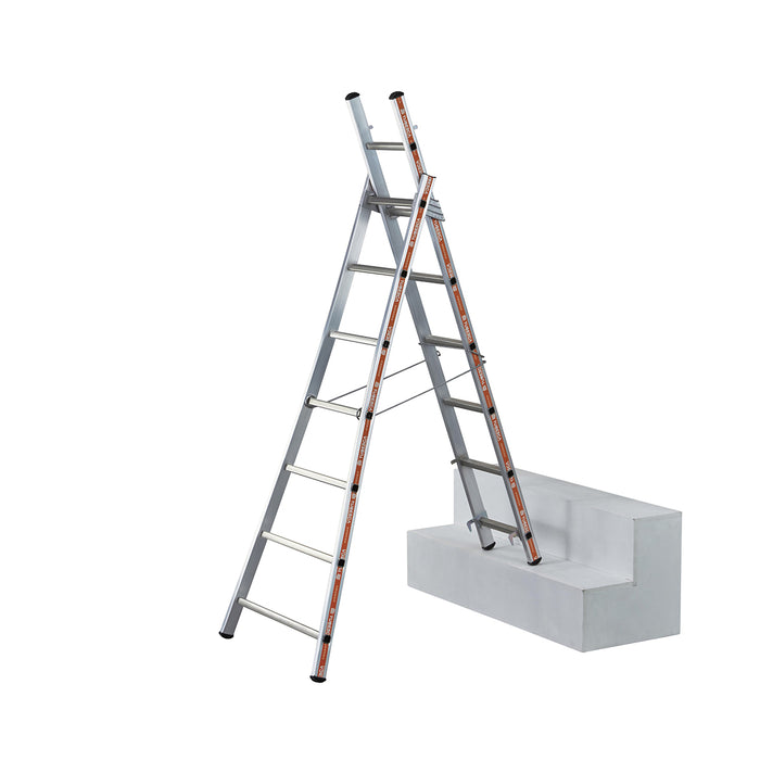 Échelle transformable 2 plans PRONOR aluminium TUBESCA-COMABI