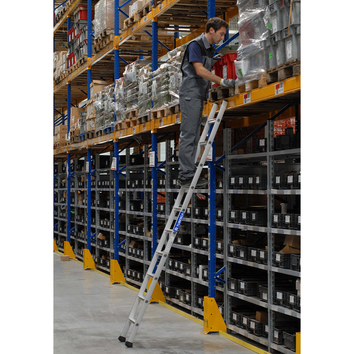 Échelle meunière aluminium à marches 80 mm TUBESCA-COMABI