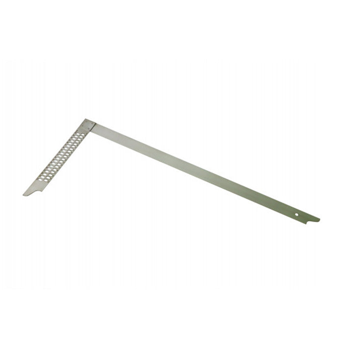 Équerre de charpentier inox avec trous de traçage 700 × 300 mm WILMART