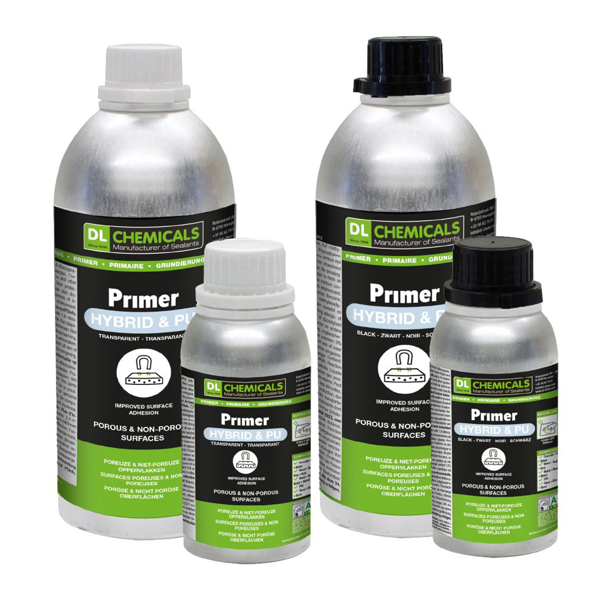 HYBRID & PU Primer – Primaire polyuréthane pour mastics PU, MS et hybrides