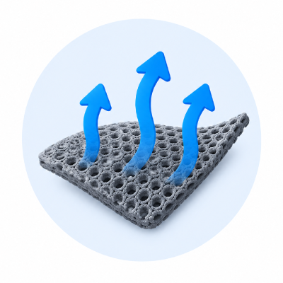 Tige : Mesh / Tissu technique respirant