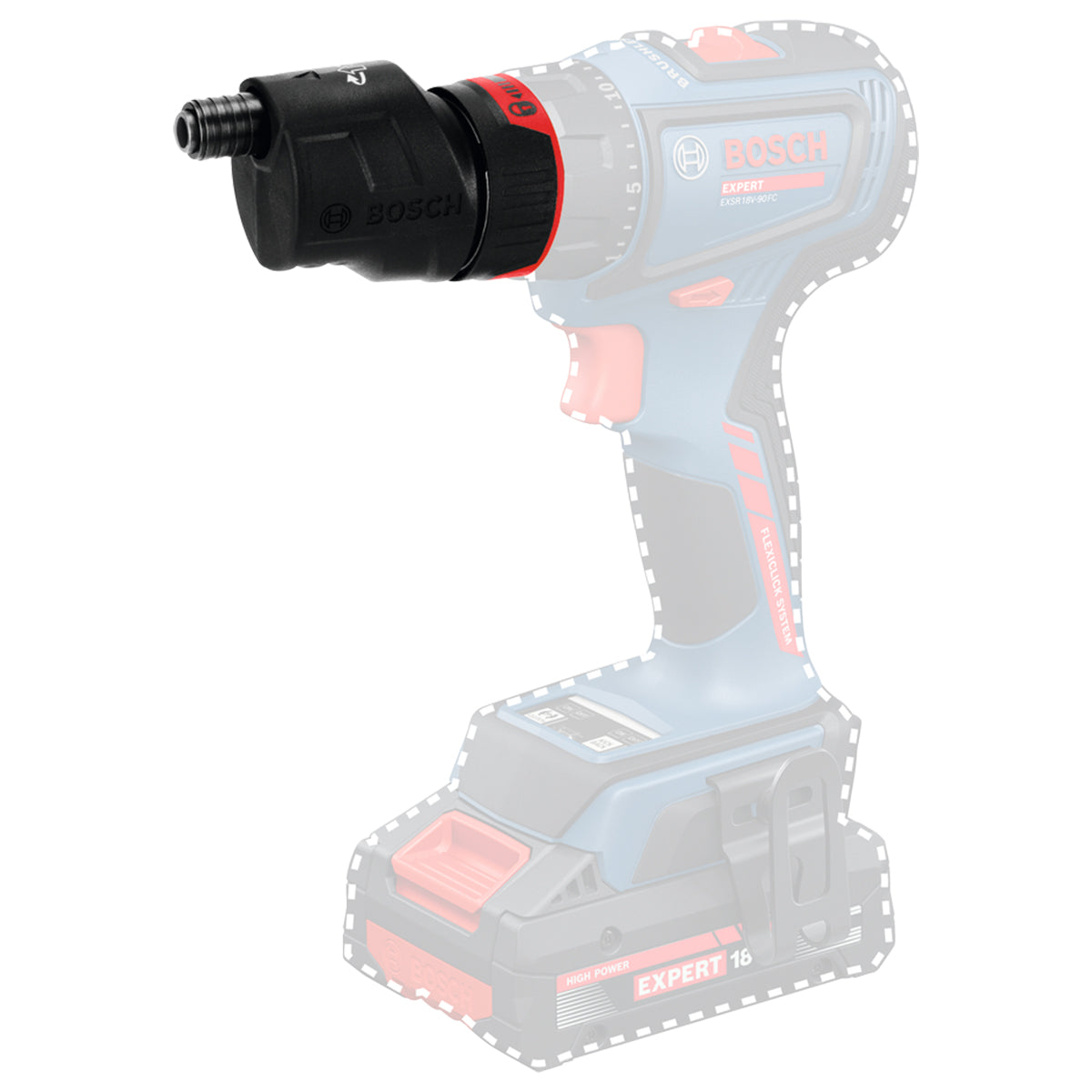 Adaptateur excentré Bosch PRO GFA 18-E FlexiClick