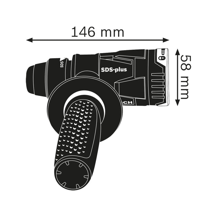 Adaptateur perforateur SDS-plus Bosch PRO GFA 18-H FlexiClick