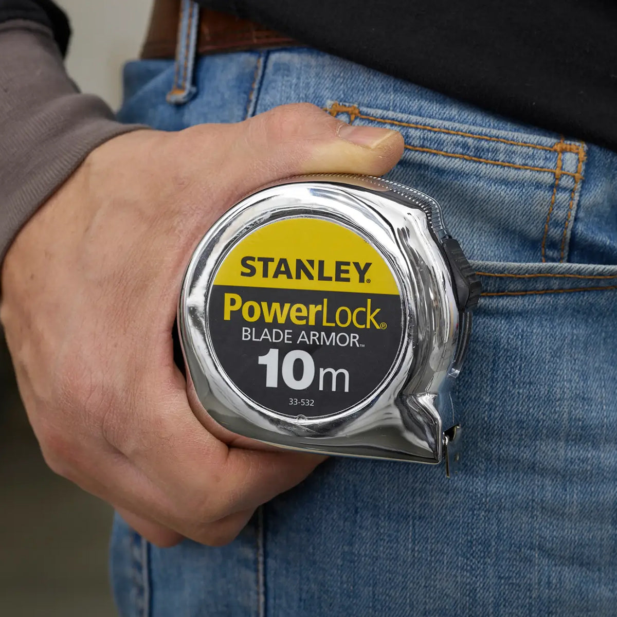 Mètre ruban Stanley PowerLock Blade Armor 10 m x 25 mm