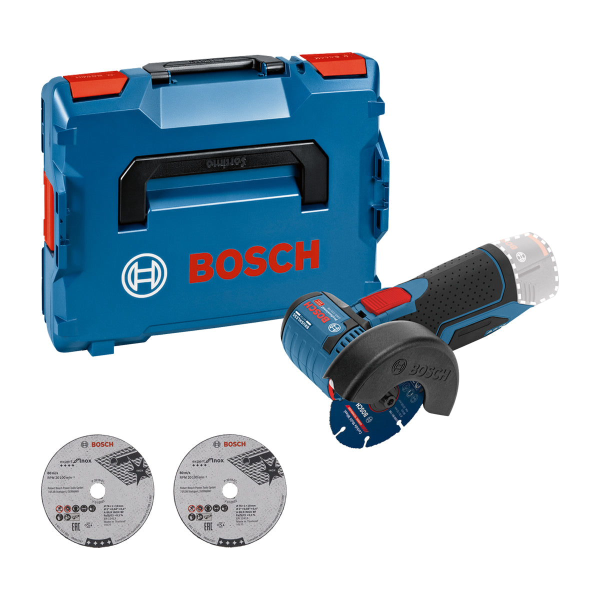 Meuleuse angulaire sans fil 12 V Bosch PRO GWS 12V-76 – Ø76 mm – L-BOXX