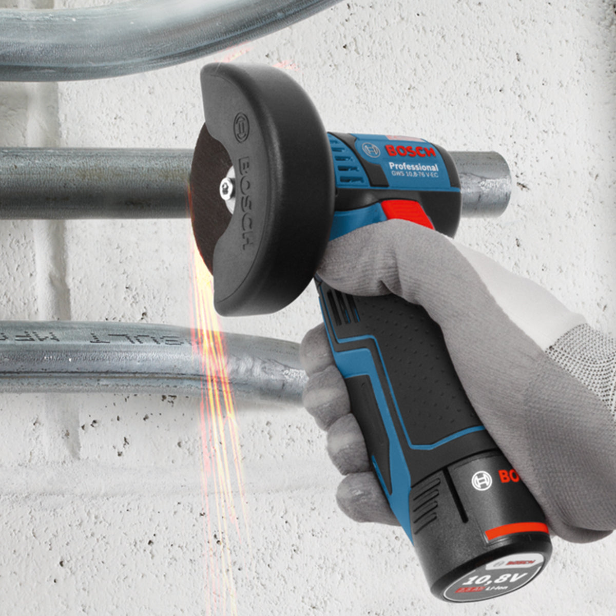 Meuleuse angulaire sans fil 12 V Bosch PRO GWS 12V-76 – Ø76 mm – L-BOXX