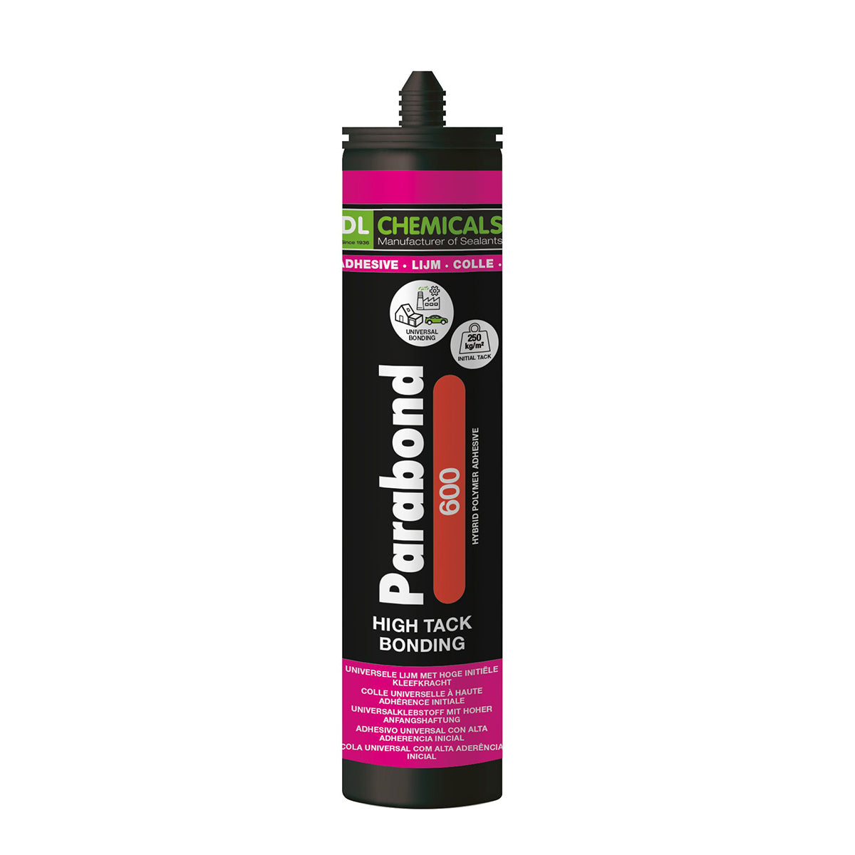 PARABOND 600 – Mastic-colle hybride High Tack multi-matériaux