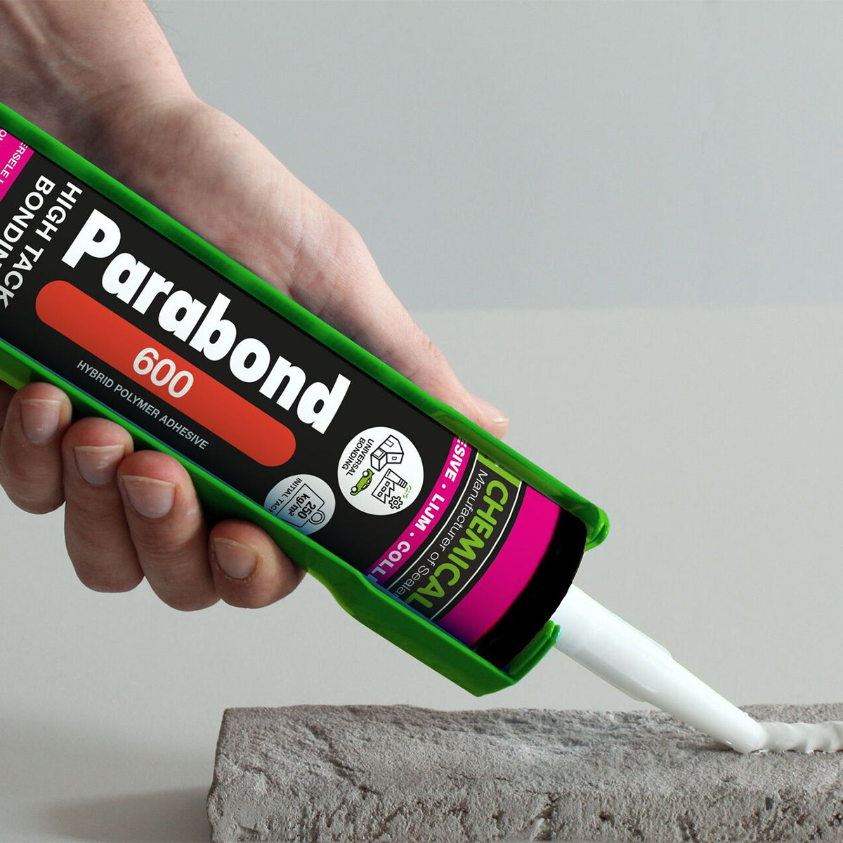 PARABOND 600 – Mastic-colle hybride High Tack multi-matériaux