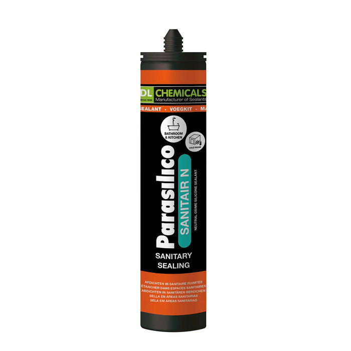 PARASILICO Sanitair N – Silicone neutre sanitaire anti-moisissures – mouvement 25 % – 300 ml