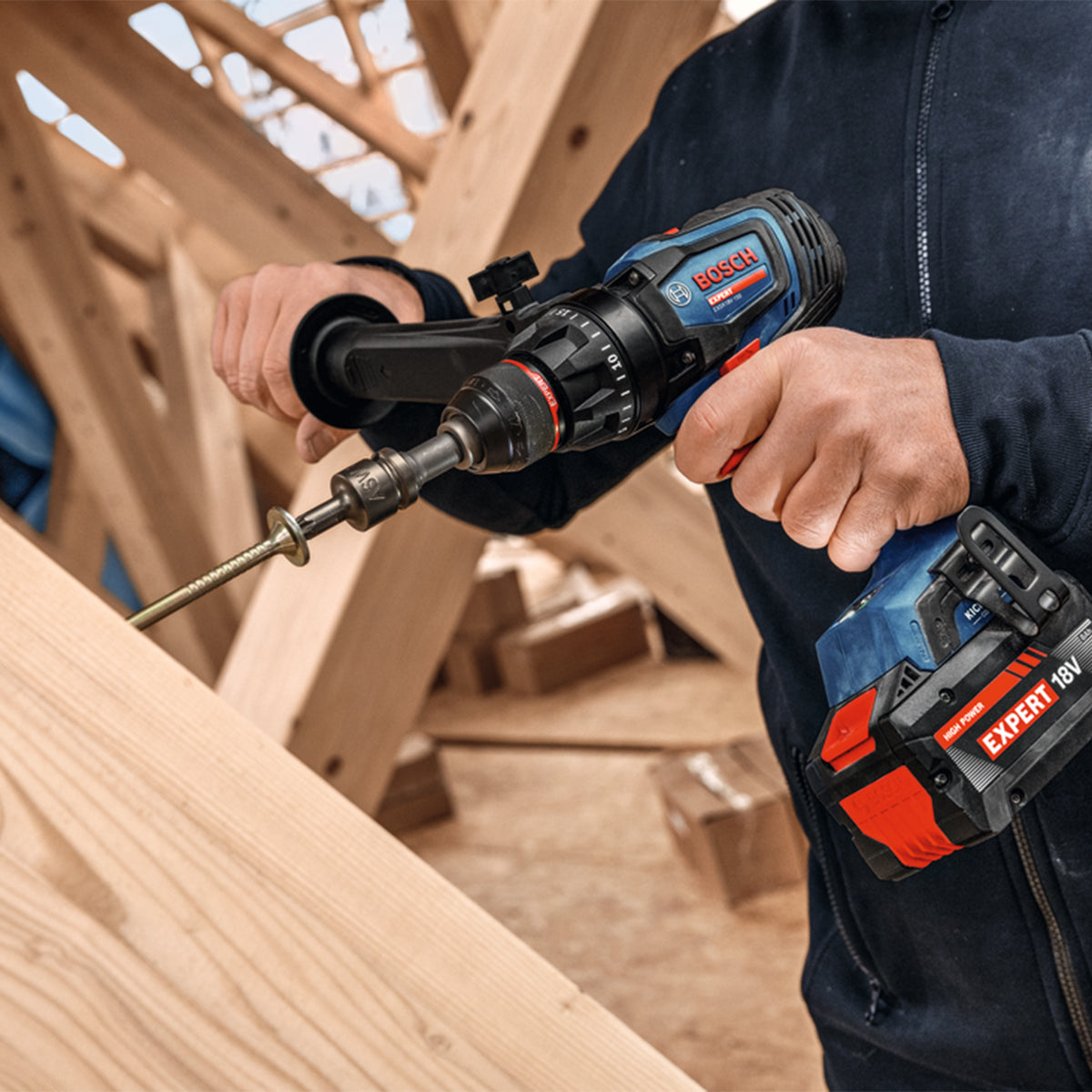 Perceuse-visseuse sans fil 18 V Bosch EXPERT EXSR18V-150 – 150 Nm