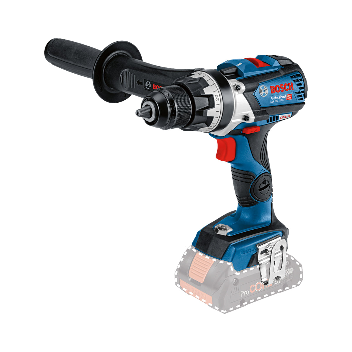 Perceuse-visseuse sans fil 18 V Bosch PRO GSR 18V-110 C – 110 Nm