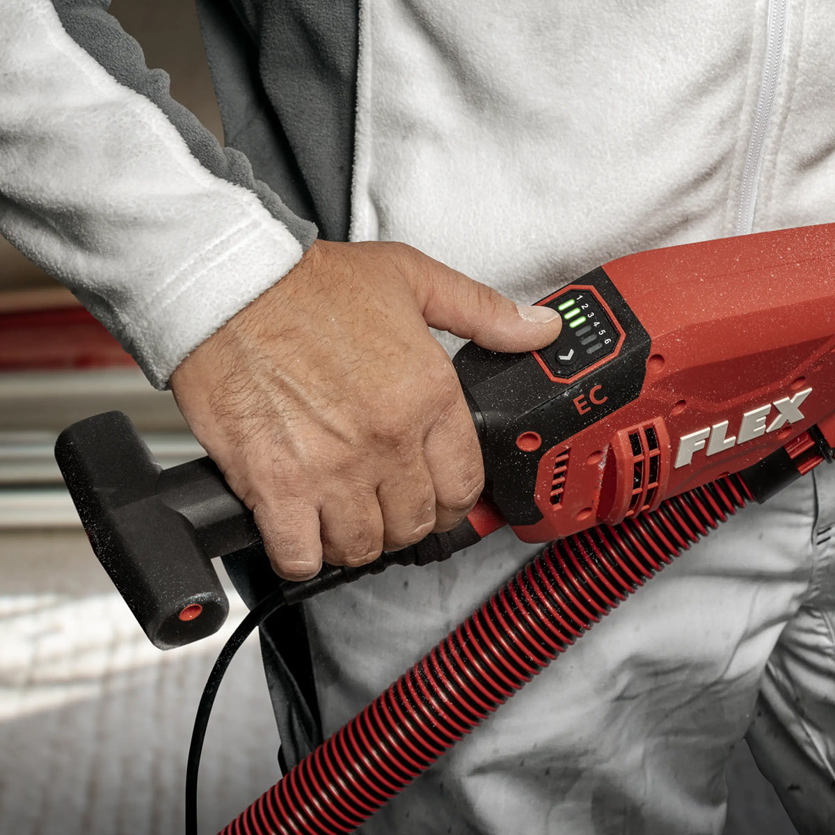 Ponceuse murs et plafonds filaire 500 W FLEX GE 6 R-EC – Ø 225 mm