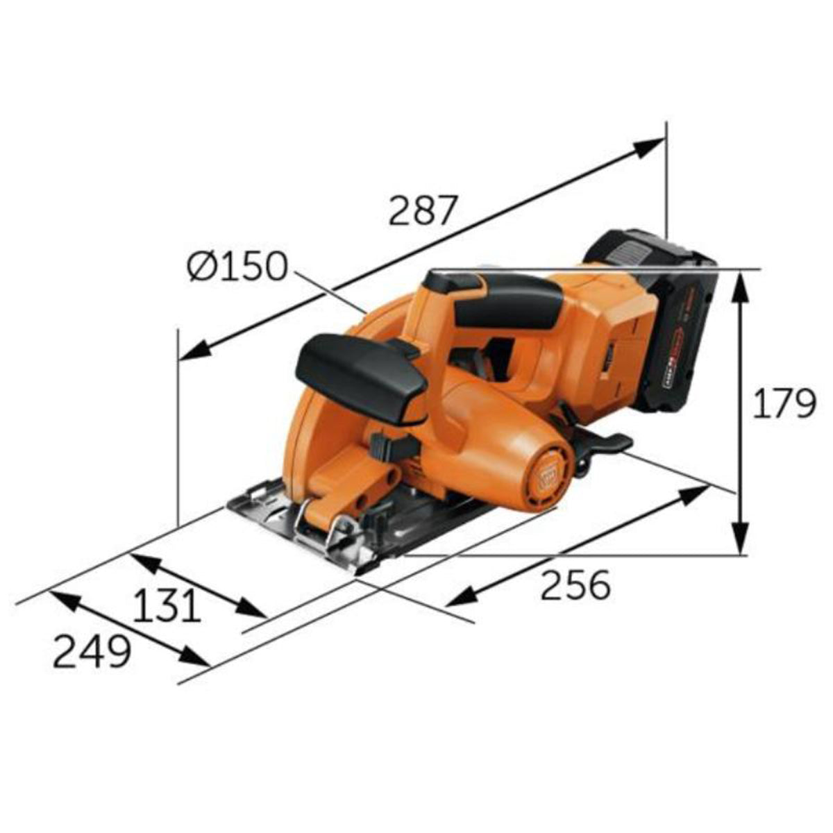 Scie circulaire à métaux sans fil 18 V FEIN F-IRON Cut 57 AS – coupe 57 mm