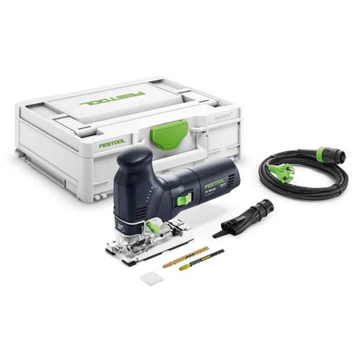 Scie sauteuse pendulaire filaire 720 W Festool TRION PS 300 EQ-Plus – coupe bois 120 mm